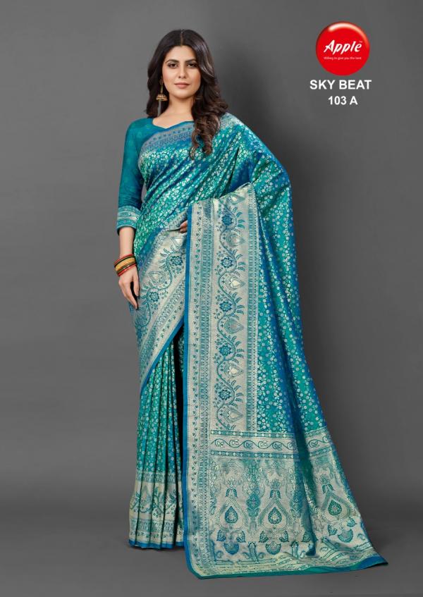 Apple Sky Beat 103 Festival Wear Silk Saree Collction